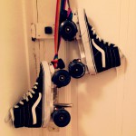 custom skates | vans sk8hi | rollerskates